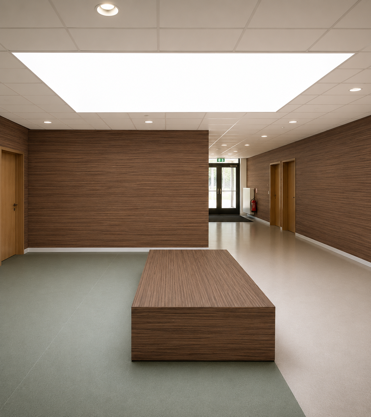 PVC paneel wandbescherming 2 mm. Kleur : Walnut