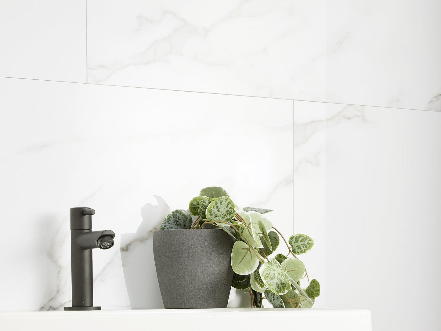 PVC Wandtegel (65 cm x 37,5 cm), Marmer glossy tegel