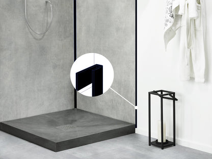 U afwerkprofiel, uitgevoerd in aluminium (2,6 meter)