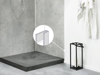 U afwerkprofiel, uitgevoerd in aluminium (2,6 meter)