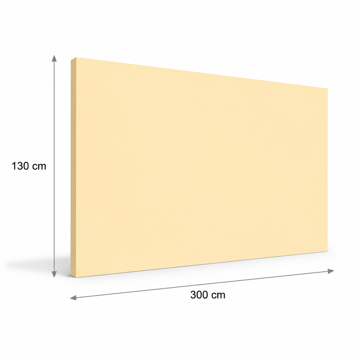 PVC paneel wandbescherming 2 mm. Kleur : Ivory