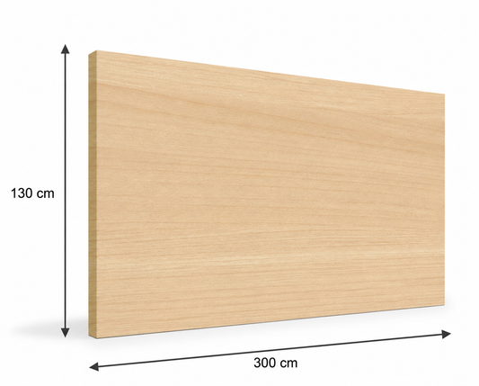 PVC paneel wandbescherming 2 mm. Kleur : Maple