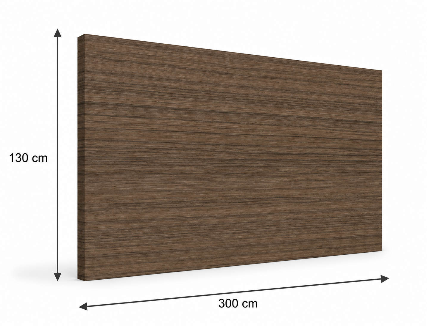 PVC paneel wandbescherming 2 mm. Kleur : Walnut